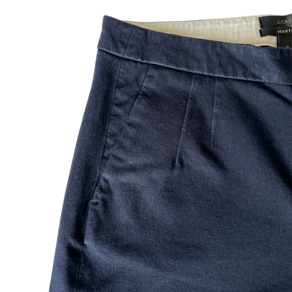 J Crew Martie Blue Stretch Cropped Pants Size 2 - Picture 4 of 14